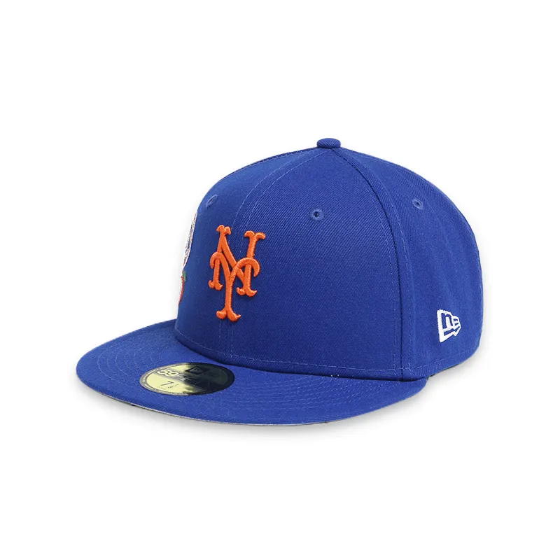 [ 60224647 ] New York Mets City Cluster Blue Men's MBL 59FIFTY Fitted Hat