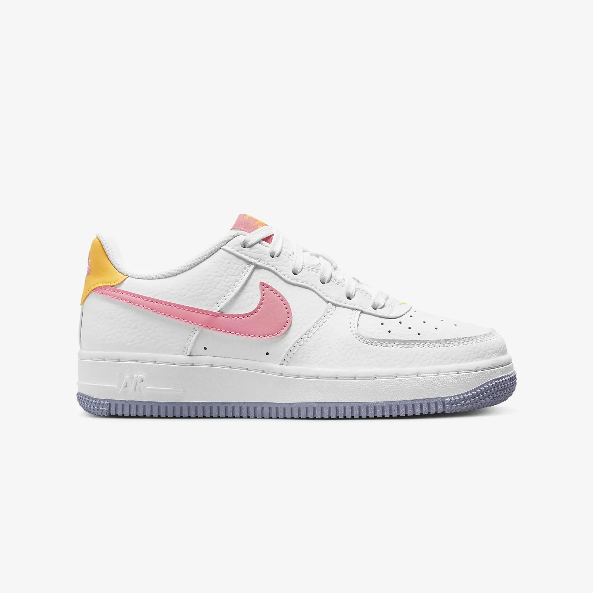 AIR FORCE 1 'WHITE/CORAL CHALK-LASER ORANGE' (GS)