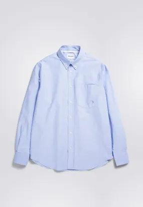 Algot Oxford Monogram Shirt - Pale Blue