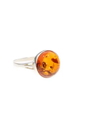 Amber Orb Ring