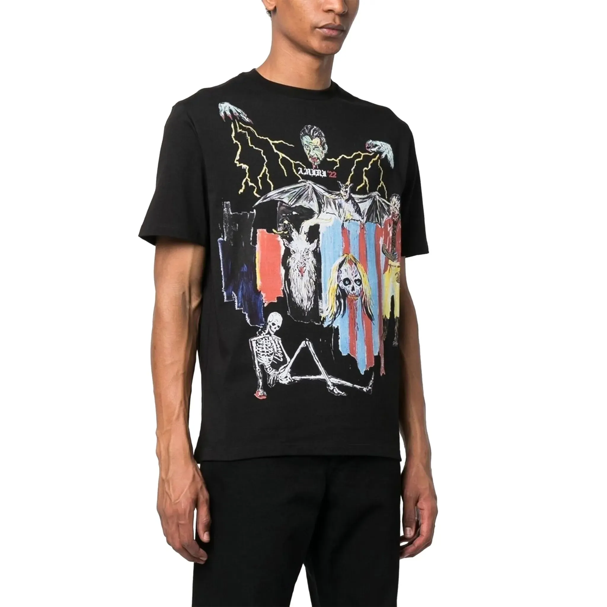 Amiri Wes Lang Blood 38' Black T Shirt