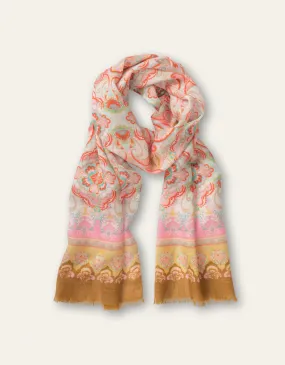 Aorient Paisley Scarf Sand