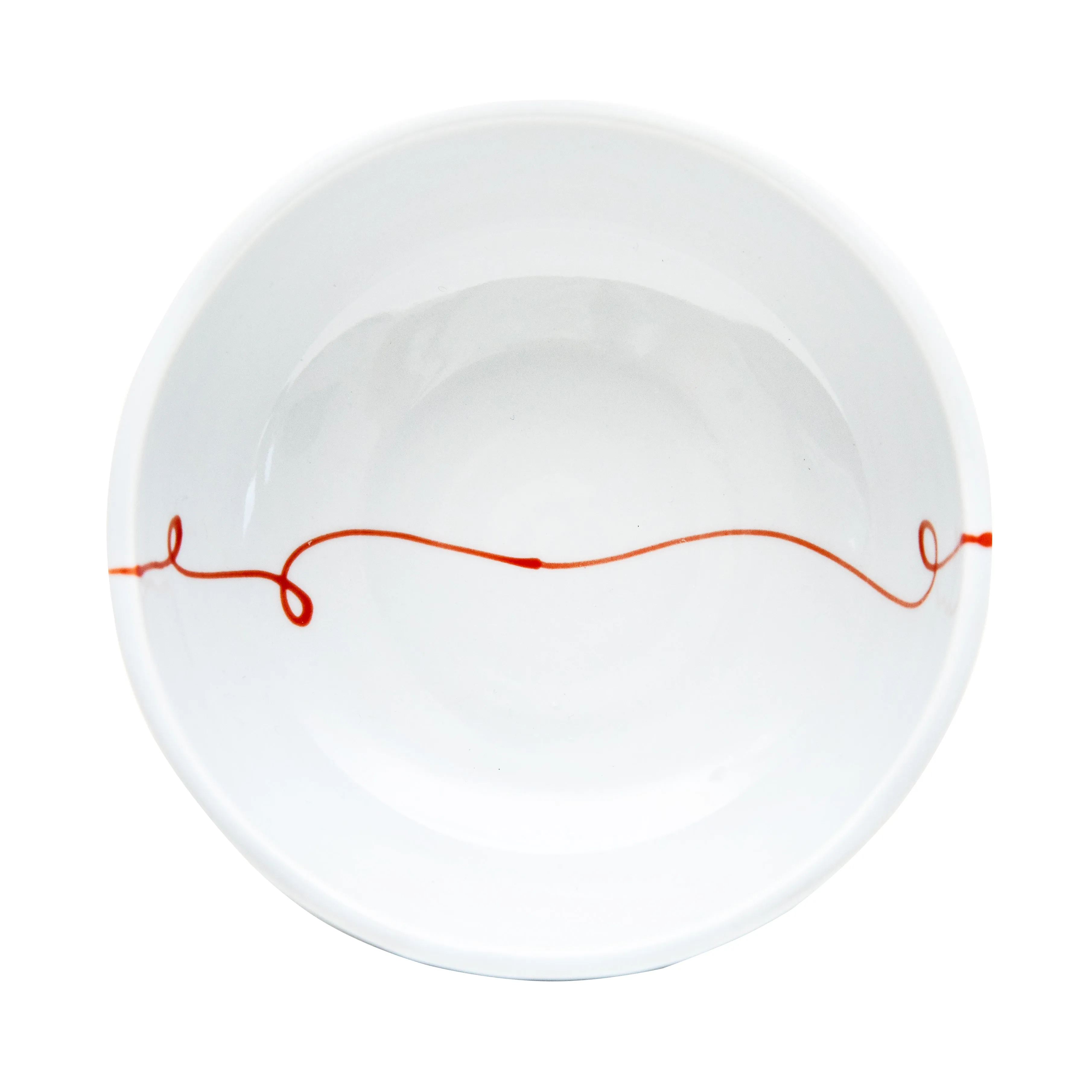 Arita Ware Red Line Porcelain Mini Bowl