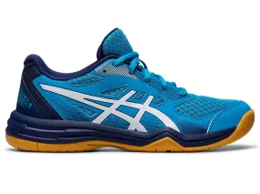 Asics Upcourt 5 Badminton Shoes - Island Blue/White