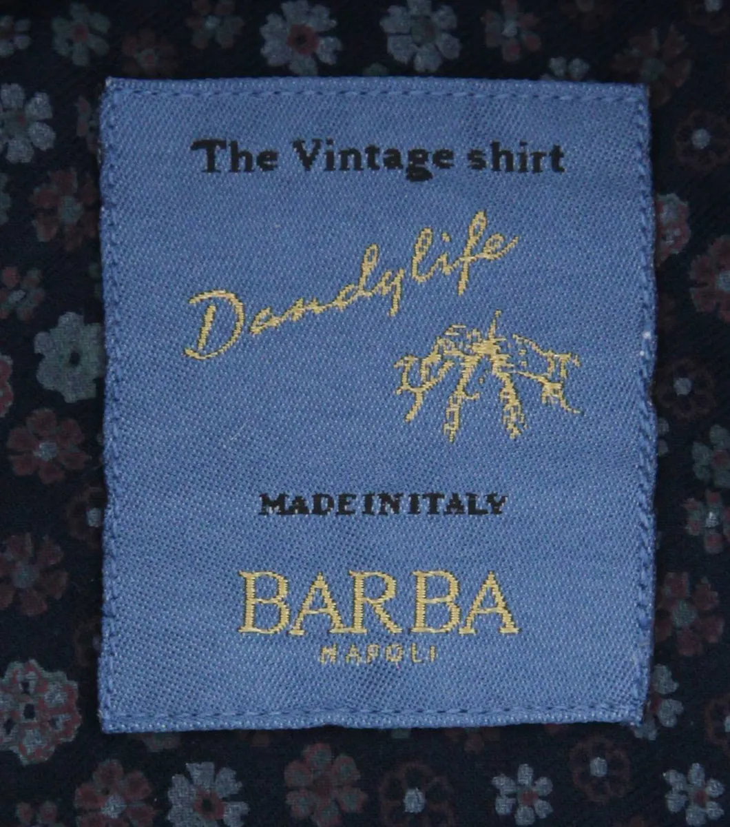 Barba Napoli Dark Blue Shirt - Extra Slim