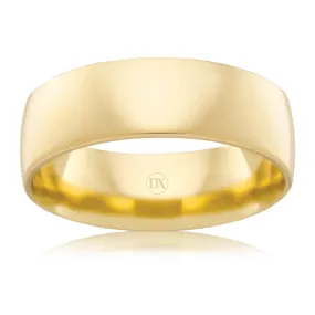 Barrel 7mm - 9ct Yellow Gold