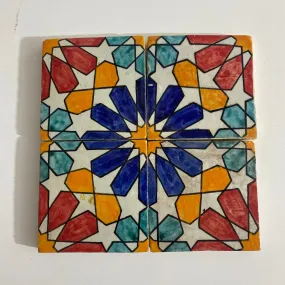 Bathroom Ceramic tiles Hand painted backsplash tiles 4"x4" 100% Handmade for Remodeling and kitchen Projects works wall and ground