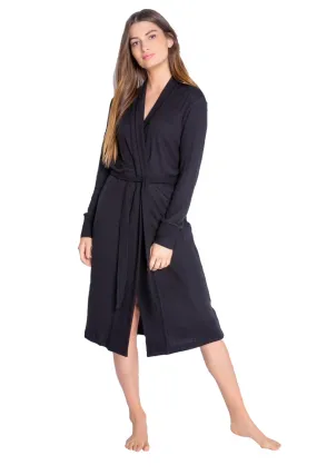 Black Texture Lounge Robe