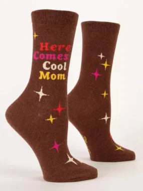 Blue Q "Here Comes Cool Mom" Crew Socks - Women's