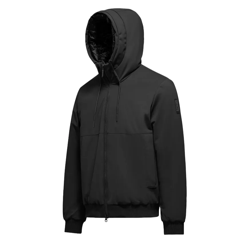 Bomboogie padded bomber jacket with hood for men JM8073TNSR3 90 black