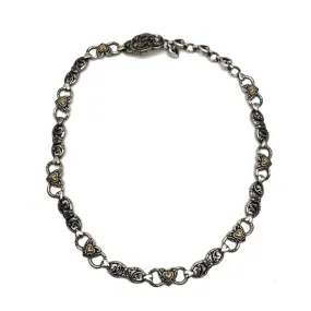 BRIGHTON Silver Heart Chain Belt