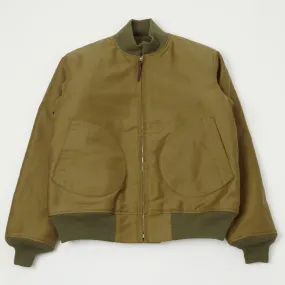 Buzz Rickson's U.S. Navy Deck Zip Jacket - Khaki Demotex