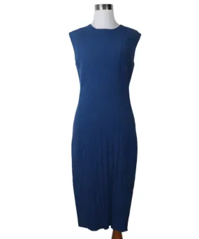 C Klein Blue Silk Dress sz 6