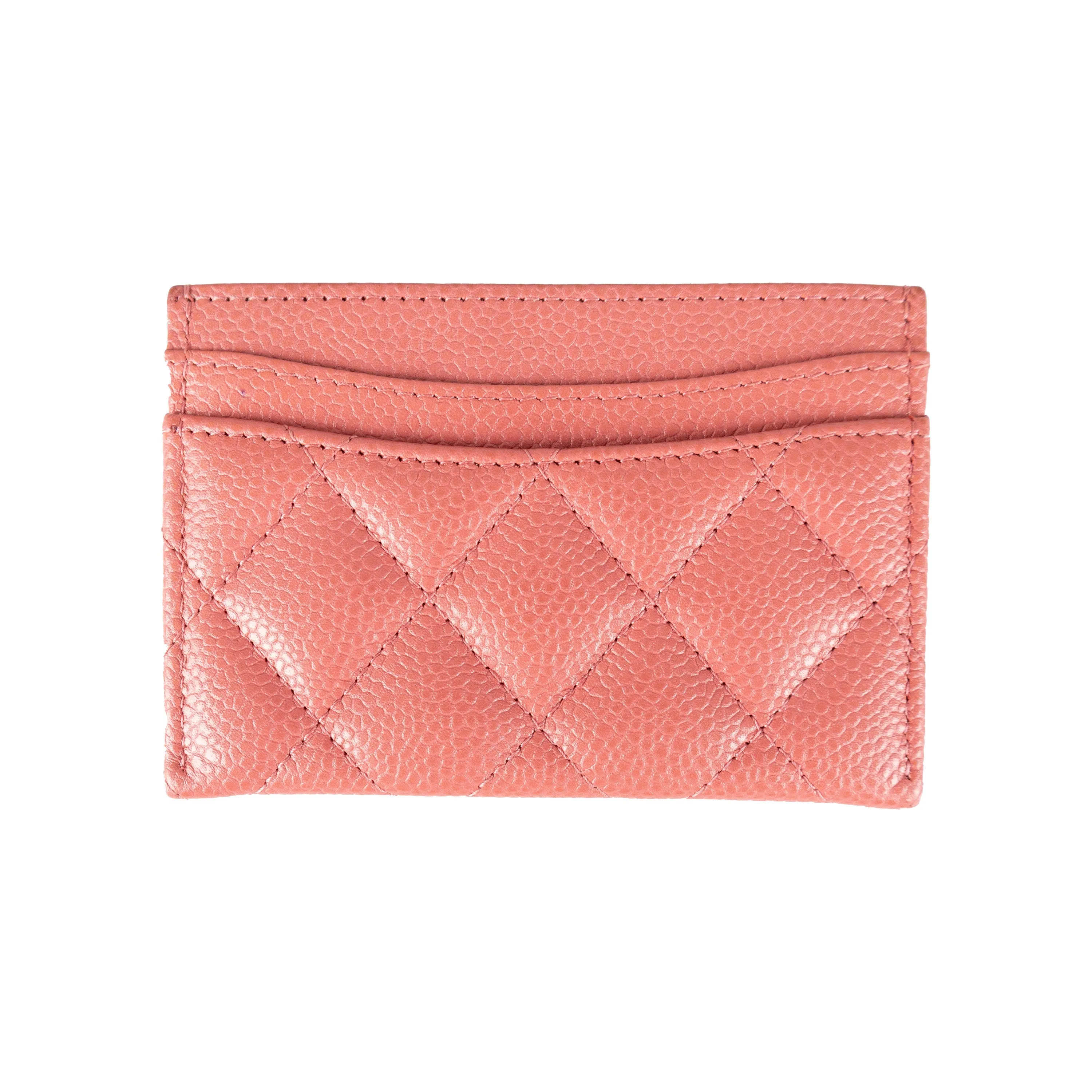 Chanel Caviar Quilted Card Holder - '20s