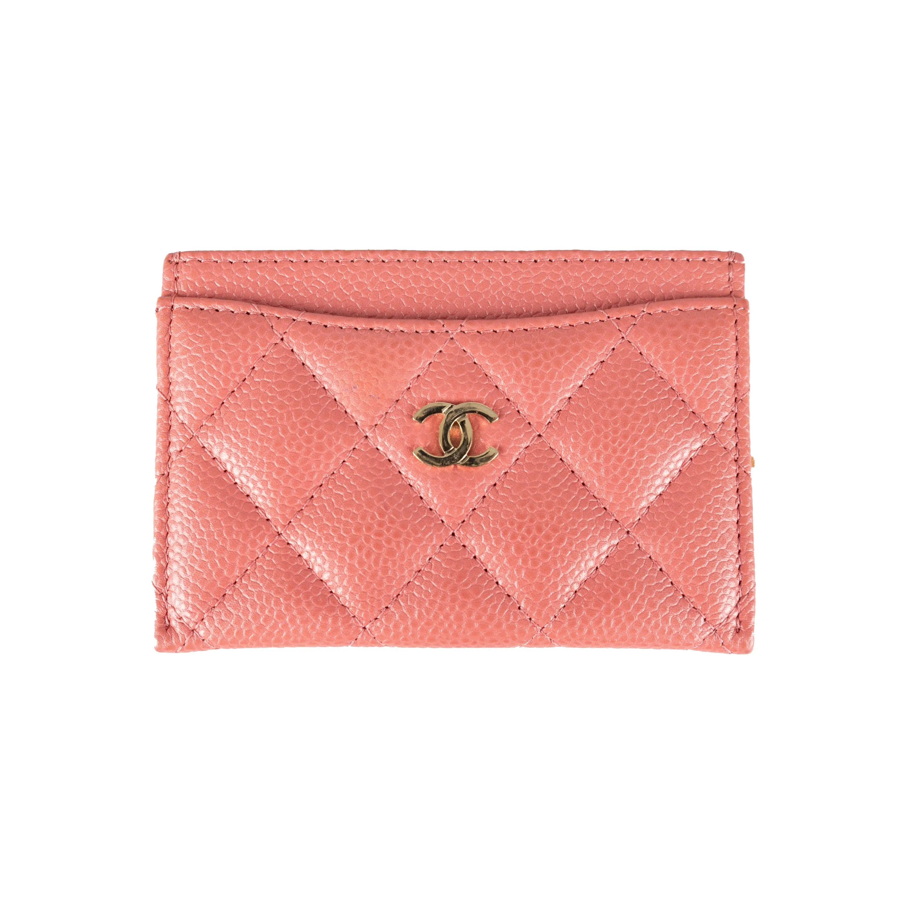 Chanel Caviar Quilted Card Holder - '20s