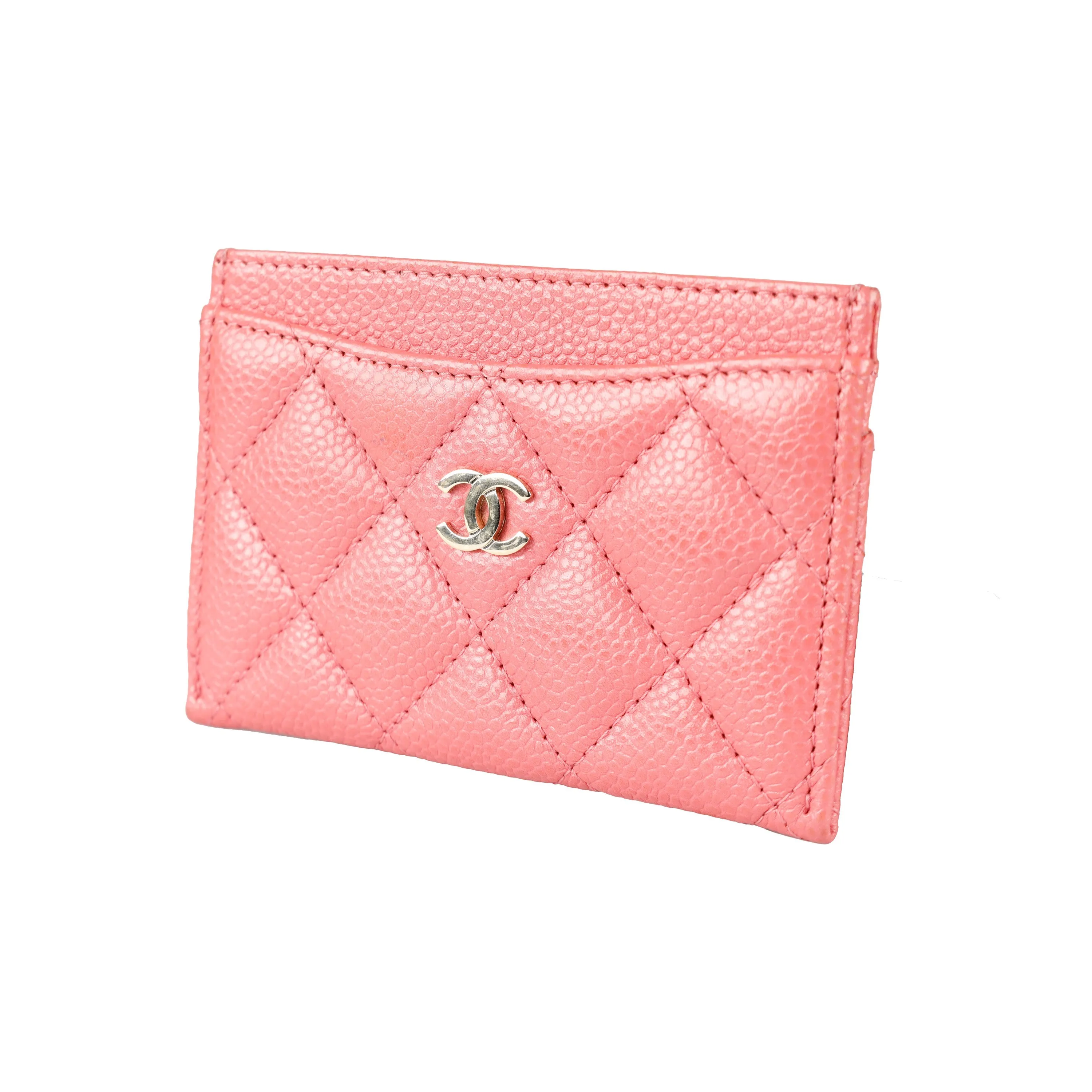 Chanel Caviar Quilted Card Holder - '20s