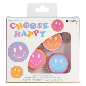 Choose Happy Scented Lip Balm Set