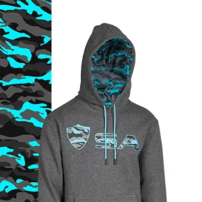 Classic Lined Hoodie | Aqua Military Camo