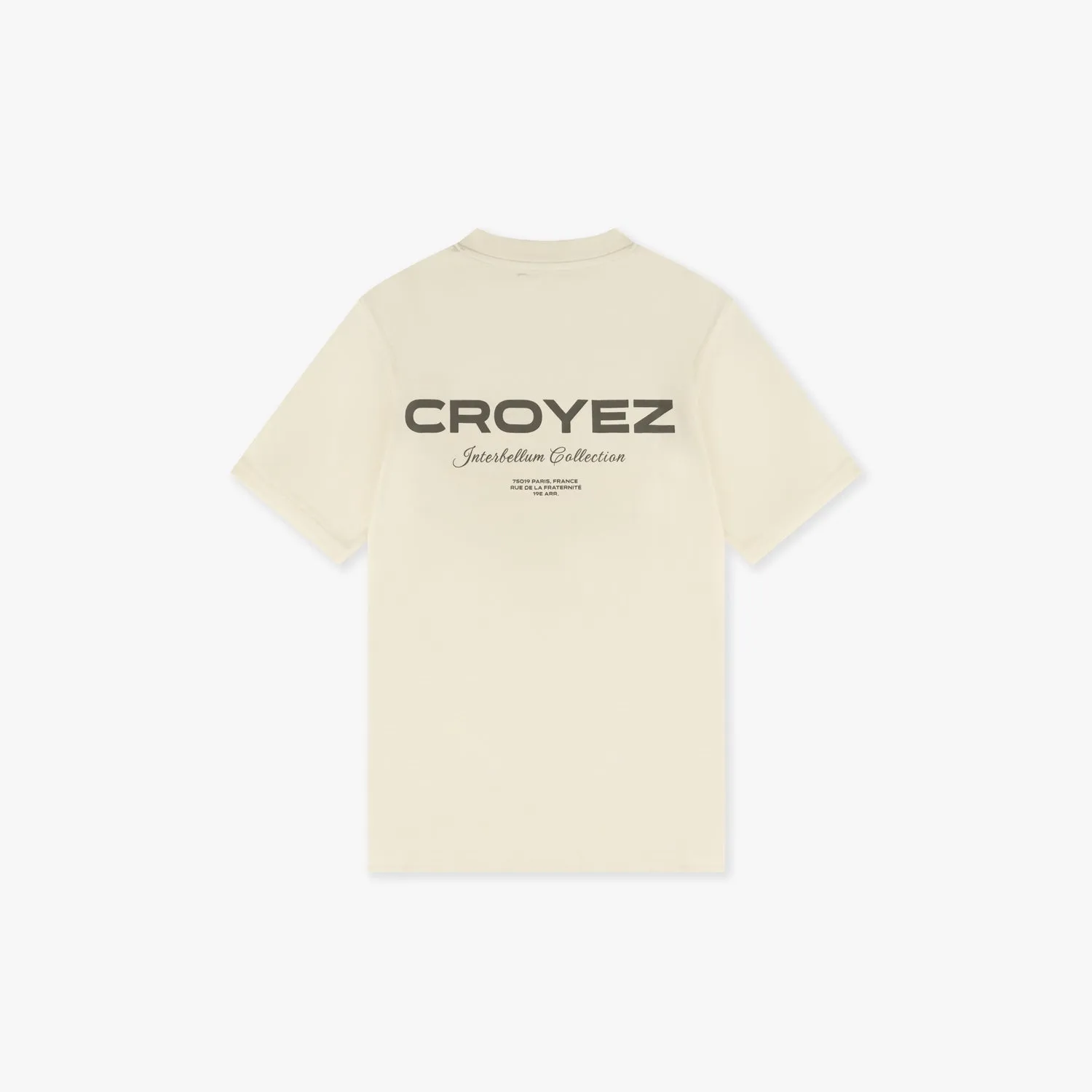 CROYEZ COLLECTION T-SHIRT - VINTAGE WHITE/BROWN