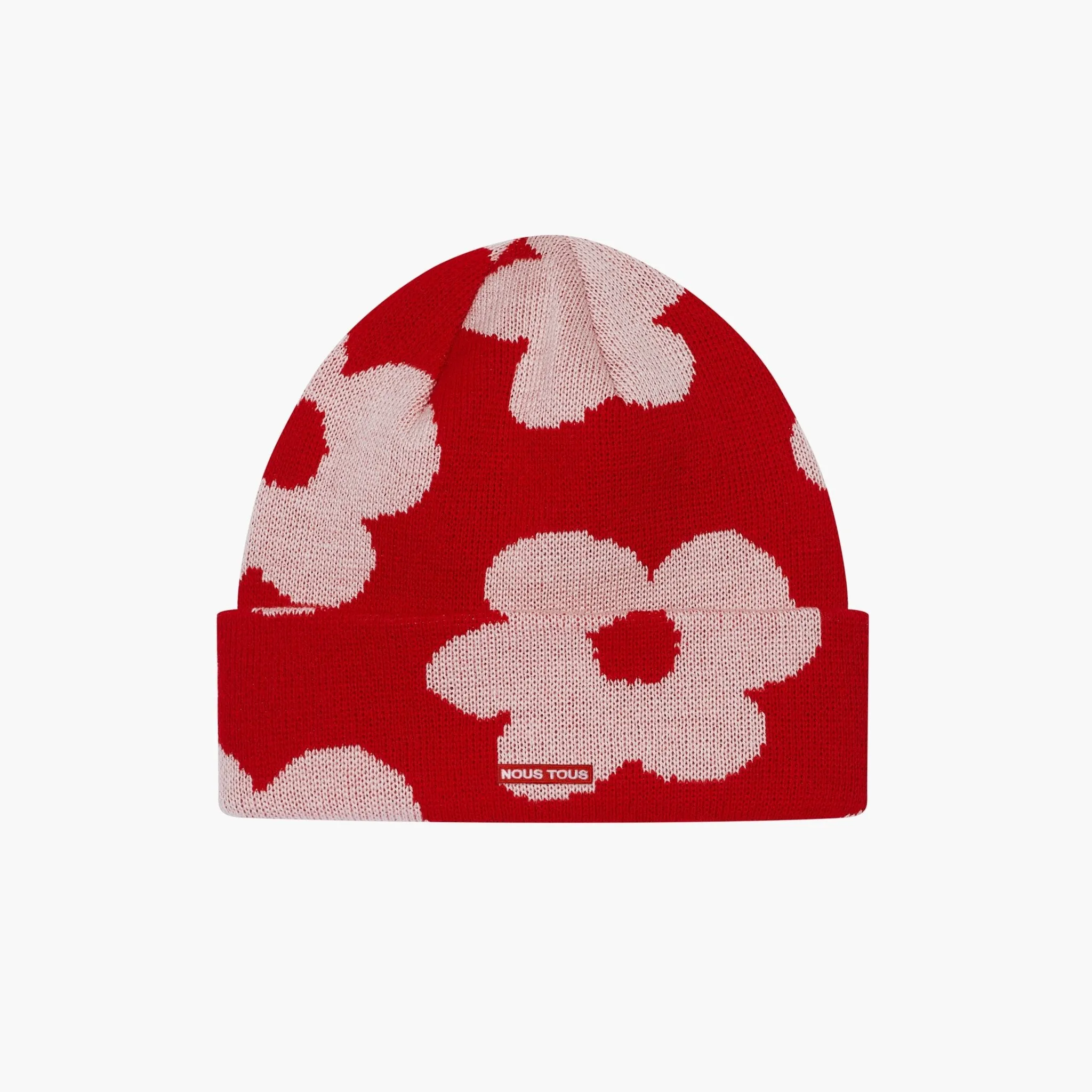 CZAPKA BLOOMING FLOWERS RED/PINK