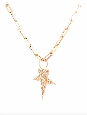 Diamond Star Cut Out Necklace