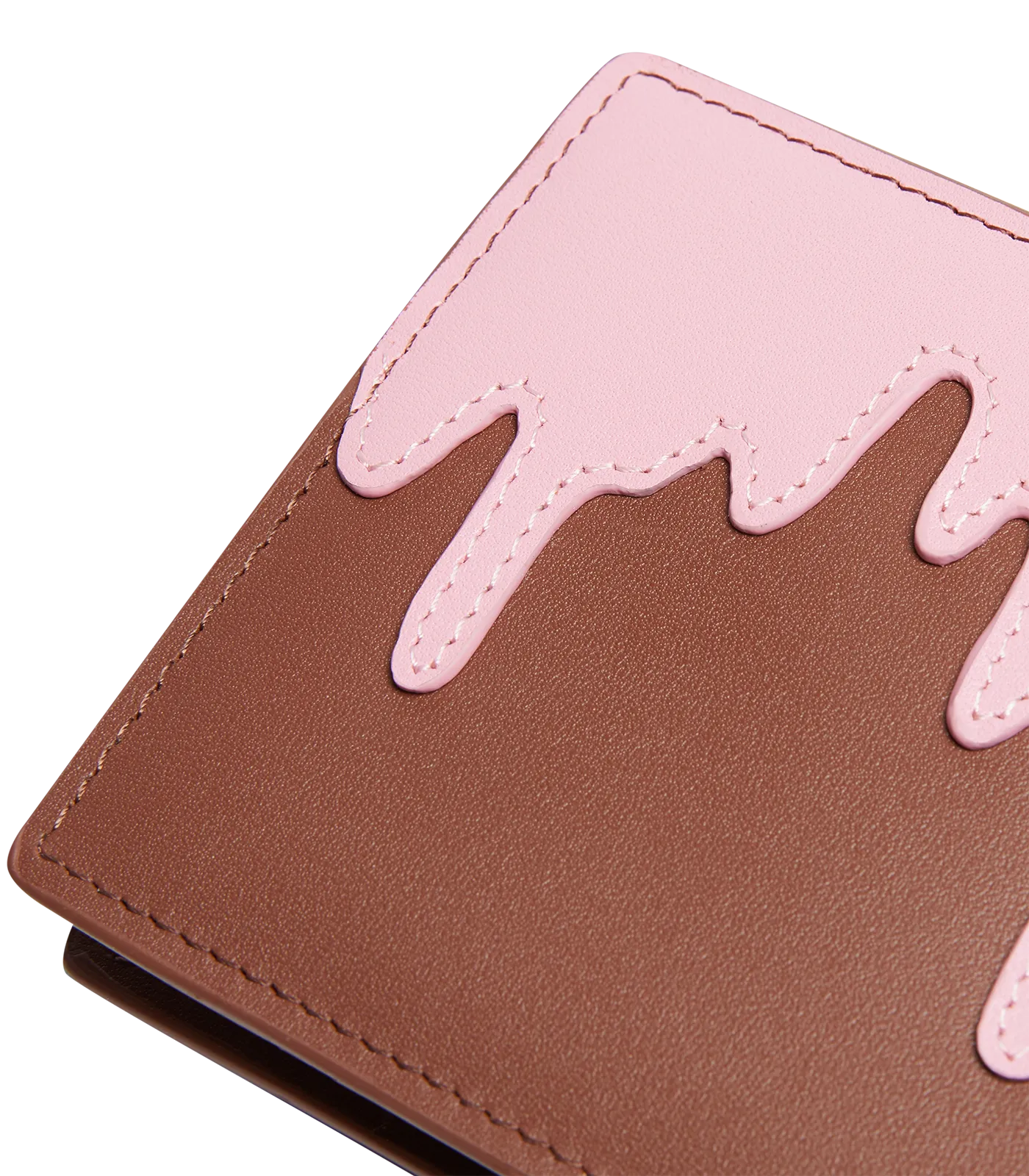 DRIPPY WALLET - PINK/BROWN