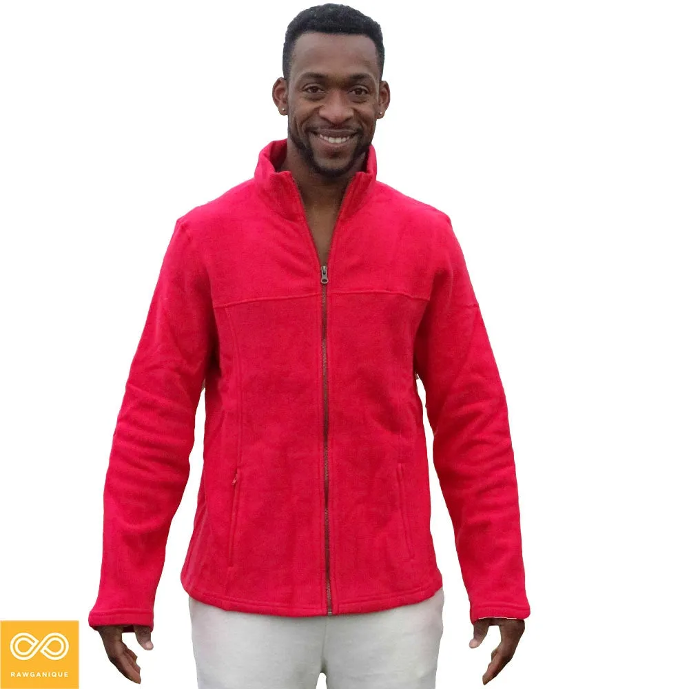 EXPLORATOR 100% Organic Cotton Fleece Zippered Ski Jacket (Unisex)