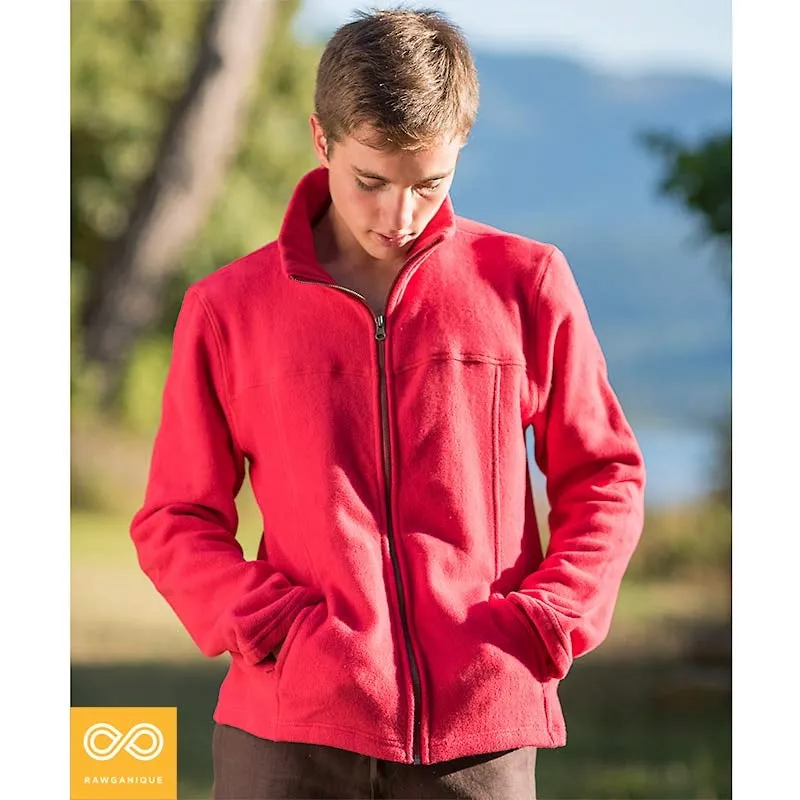 EXPLORATOR 100% Organic Cotton Fleece Zippered Ski Jacket (Unisex)