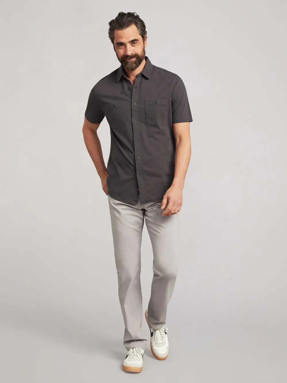 FAHERTY Short Sleeve Knit Seasons Shirt