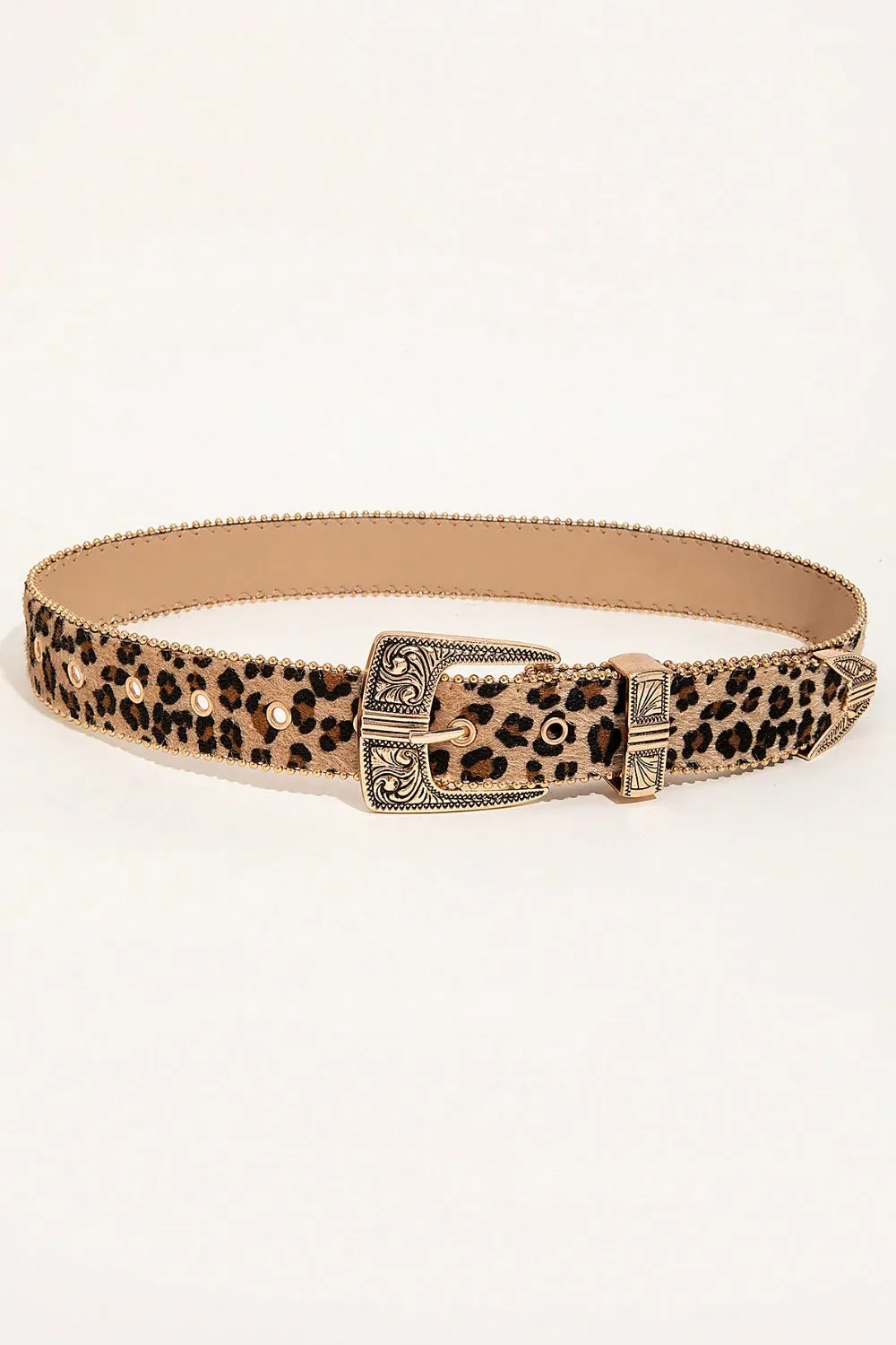 Fierce Leopard PU Leather Belt!