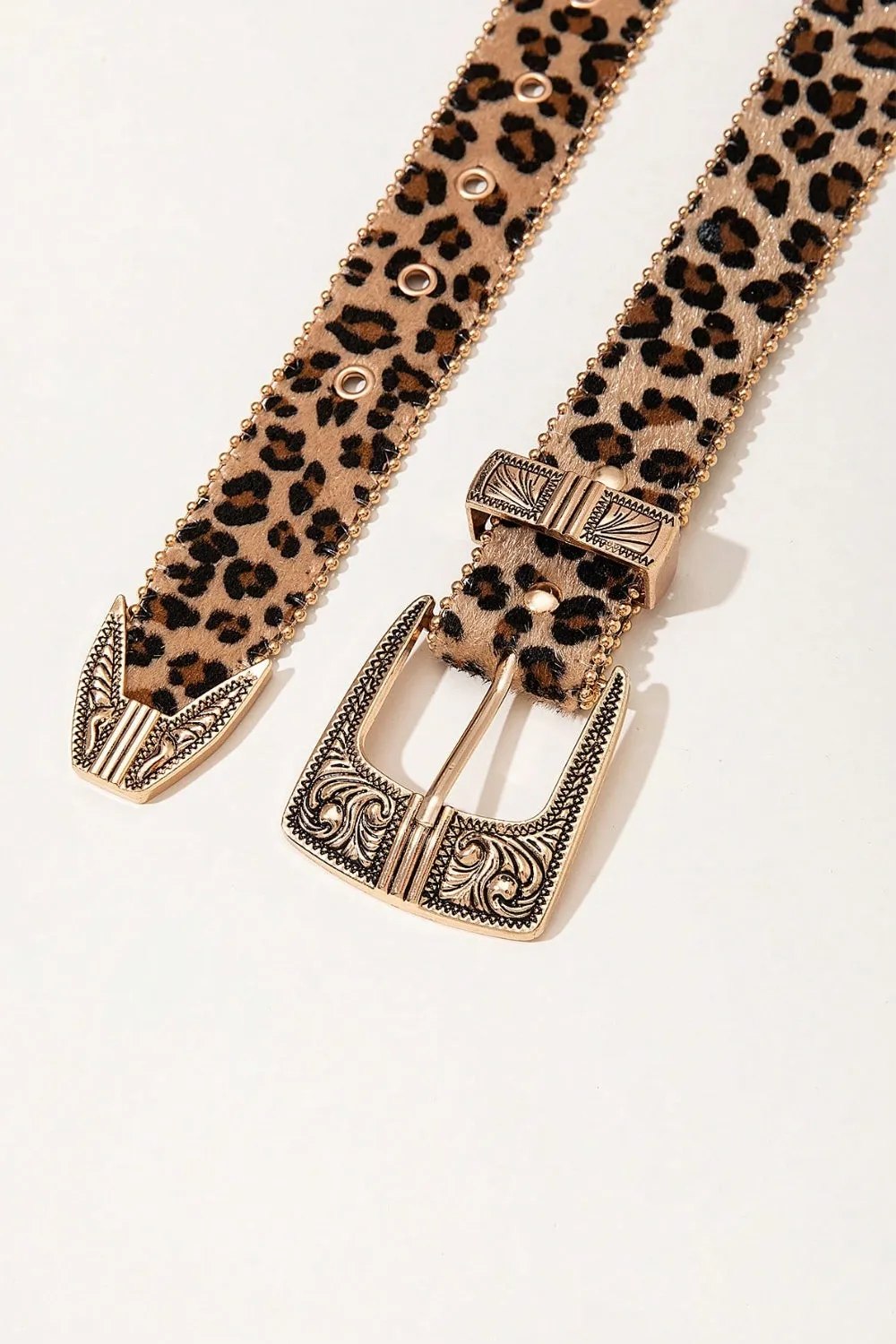 Fierce Leopard PU Leather Belt!