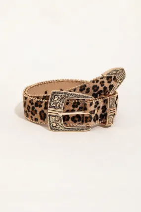 Fierce Leopard PU Leather Belt!