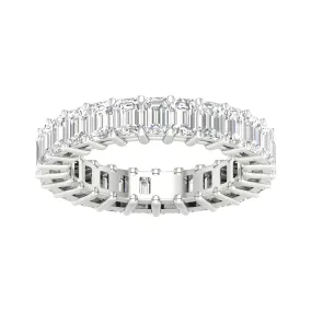 Full Eternity Emerald Cut Ring