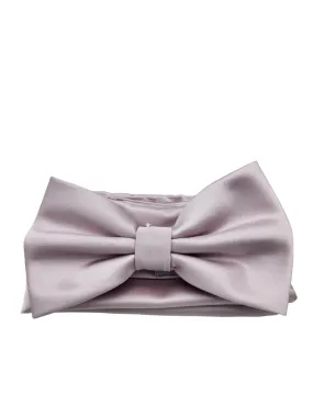 Giovanni Testi Classic Light Pink Bow Tie with Hanky BT100-UU