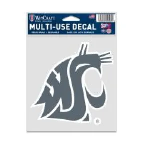 Gray 3x3 WSU Multi-Use Decal