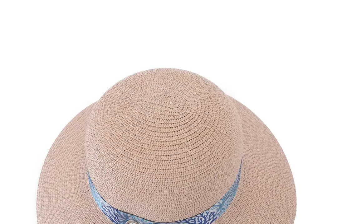 Hat Orchid Pink Coral Blue