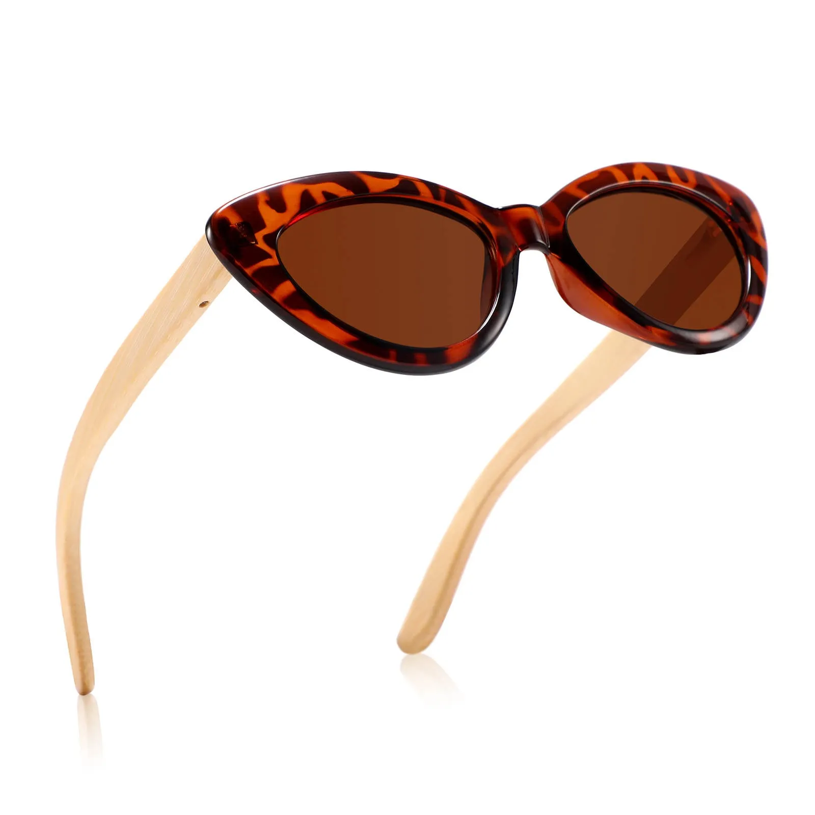 Hollywood Kitty Bamboo Sunglasses