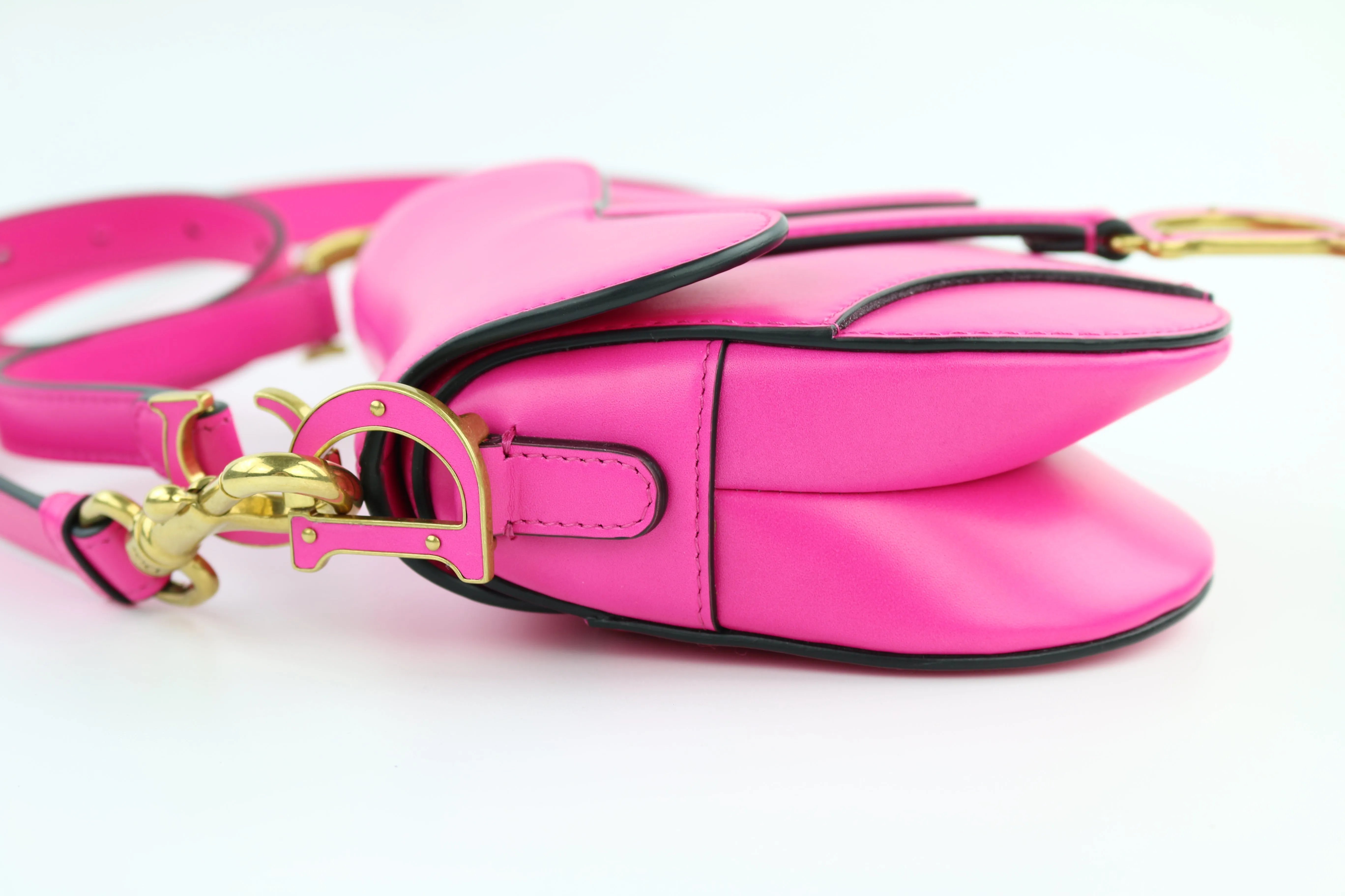 Hot Pink Mini Saddle Bag