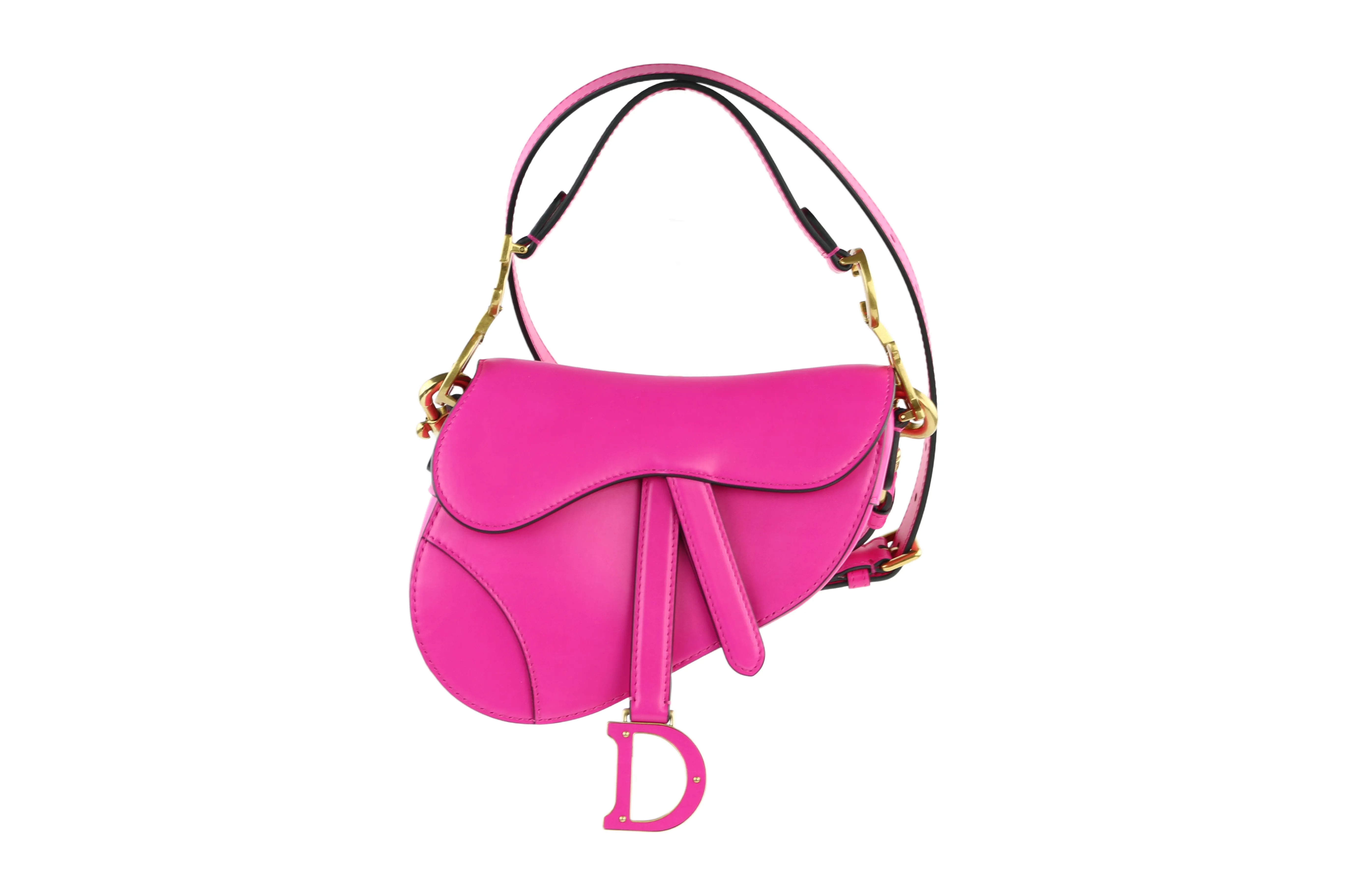 Hot Pink Mini Saddle Bag