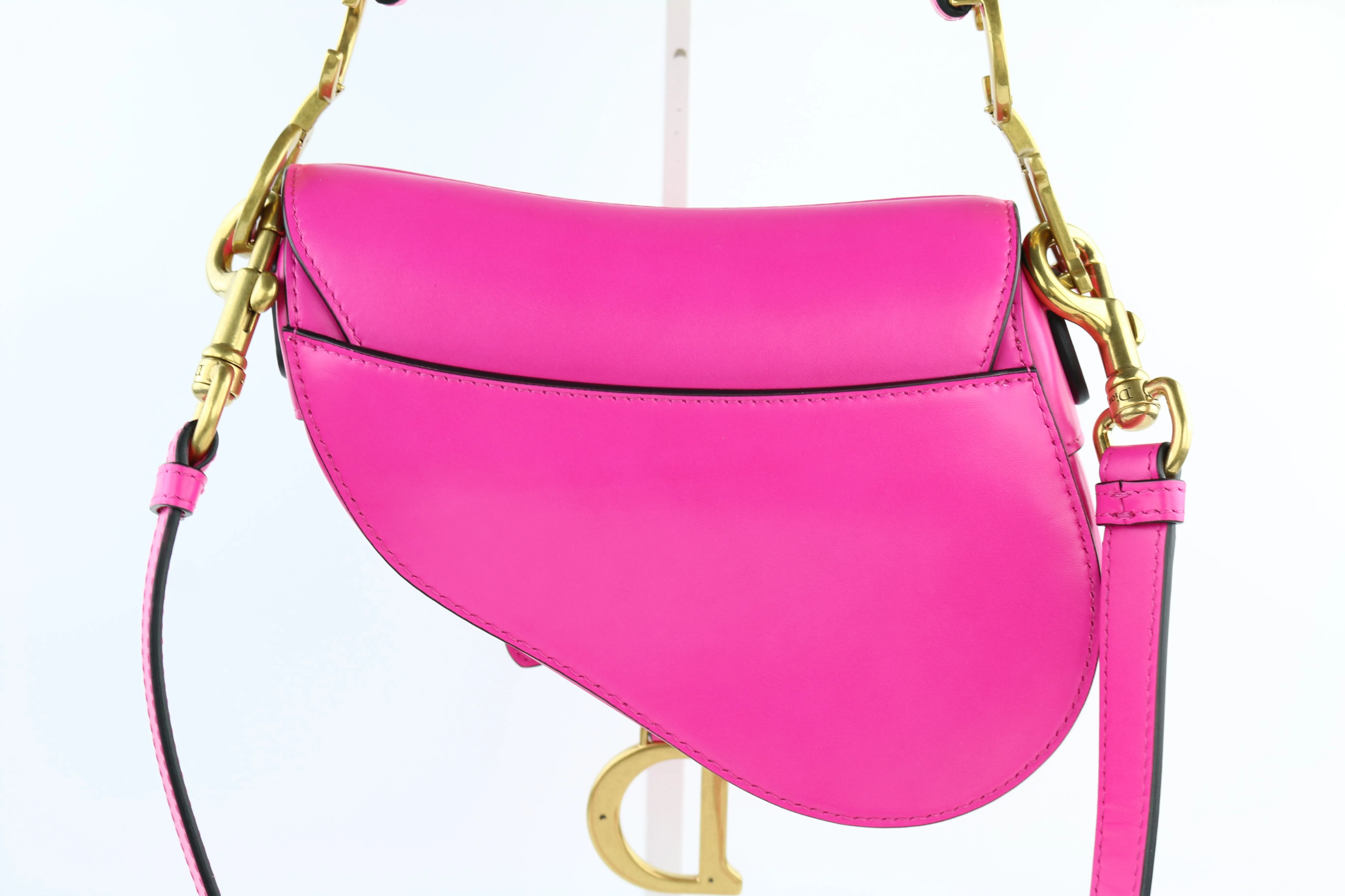 Hot Pink Mini Saddle Bag