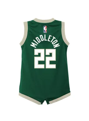 Infant Nike Icon Khris Middleton Milwaukee Bucks Onesie