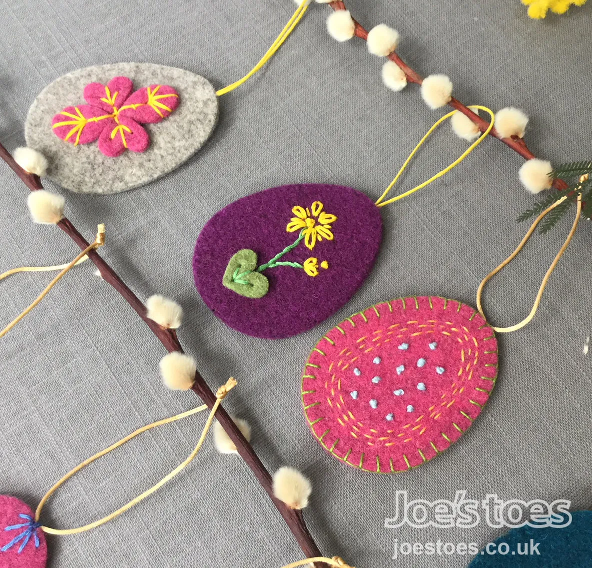 Joe's Toes Plain Felt Eggs