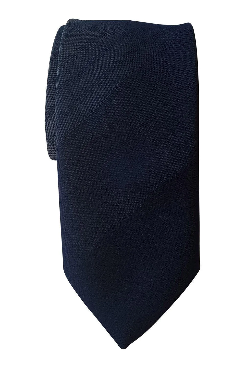 JOSE PISCADOR 100% Polyester Navy Blue Self Striped Tie (57")