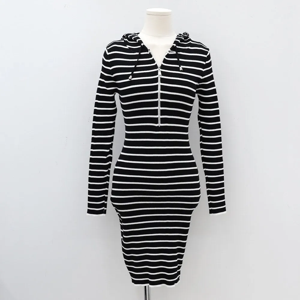 Knitted Hoodie Dress IM10