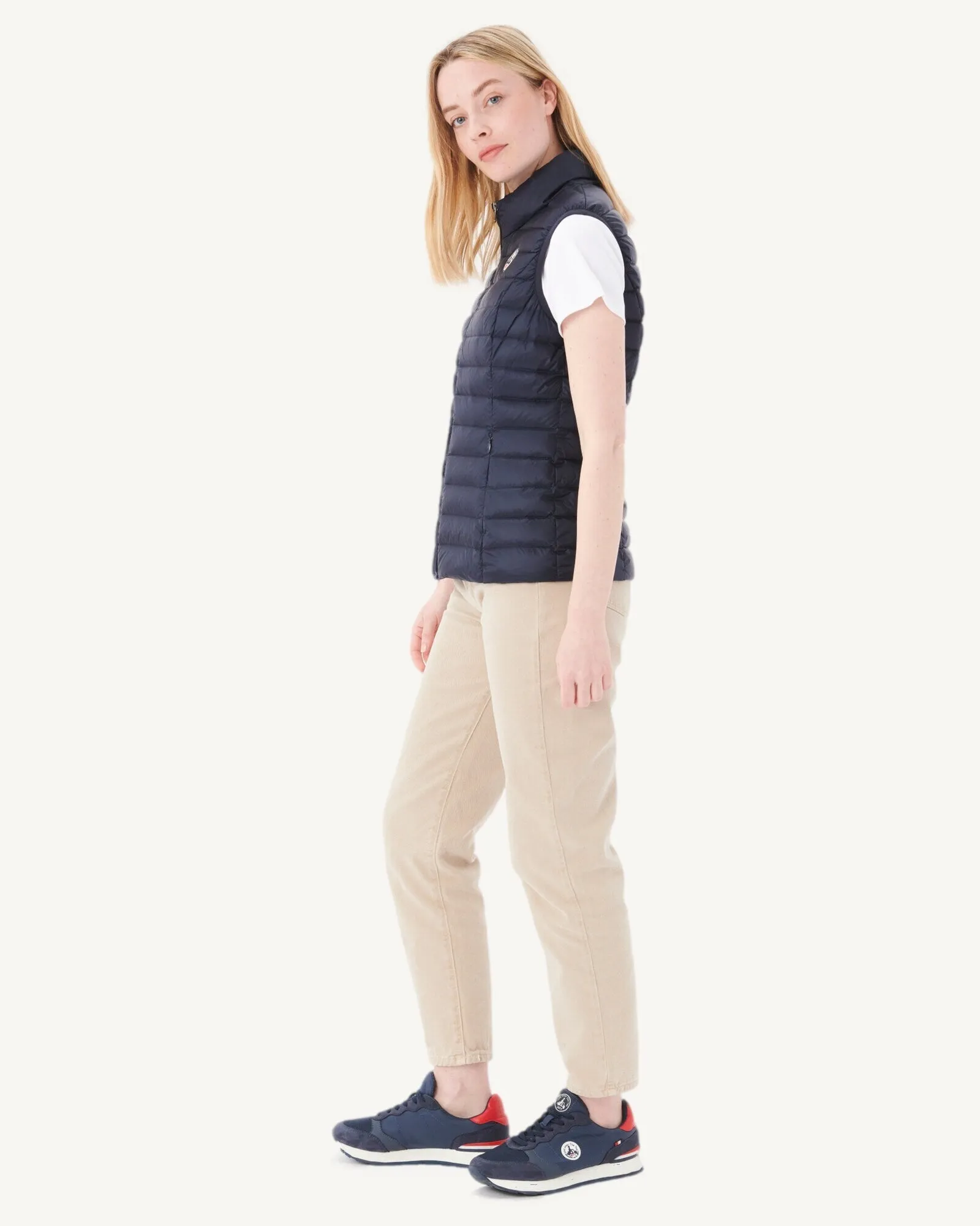 Light sleeveless down jacket Navy Seda