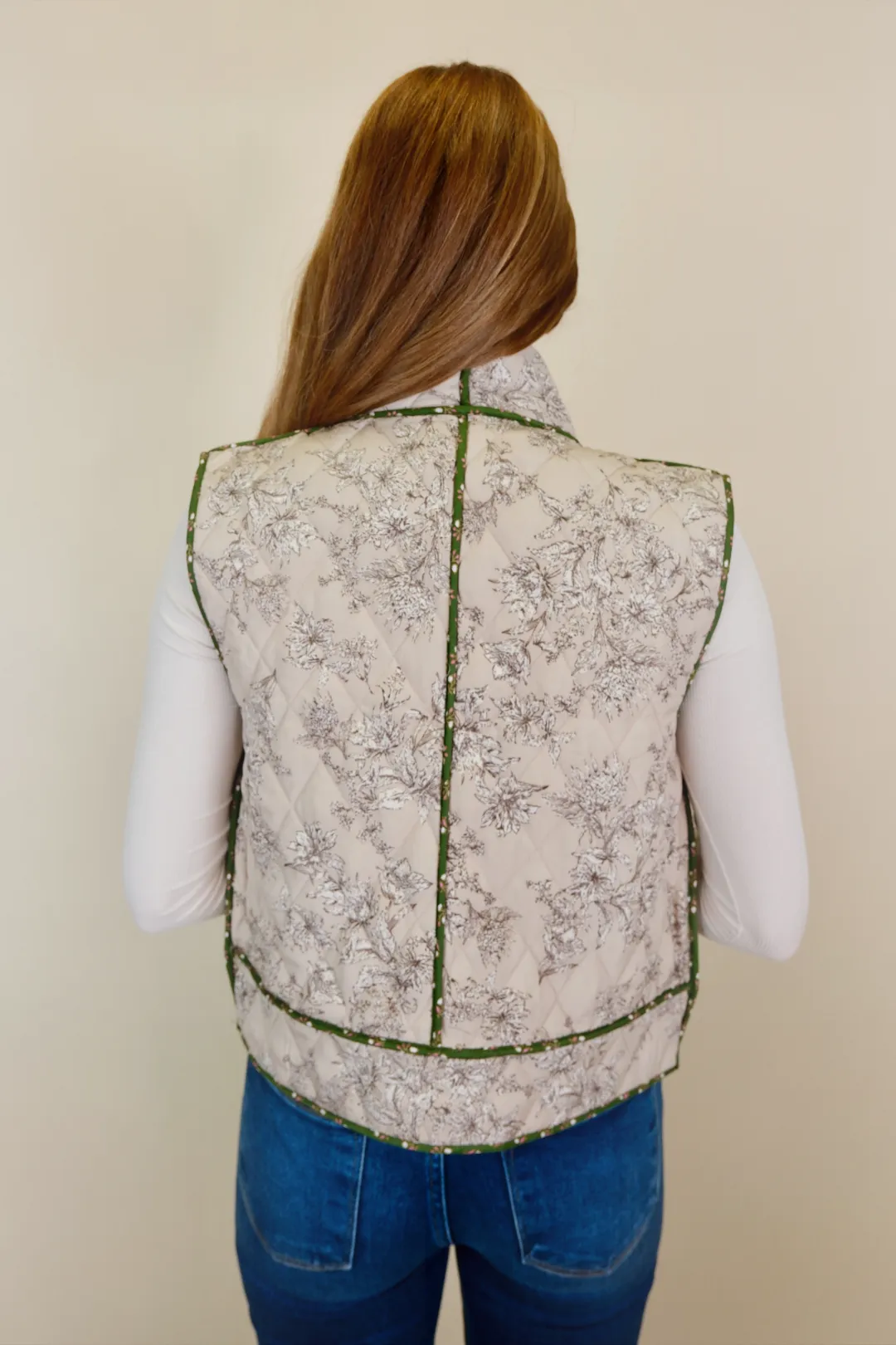 Matcha Latte Quilted Vest