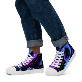 Men’s high top canvas shoes Dancing Blue