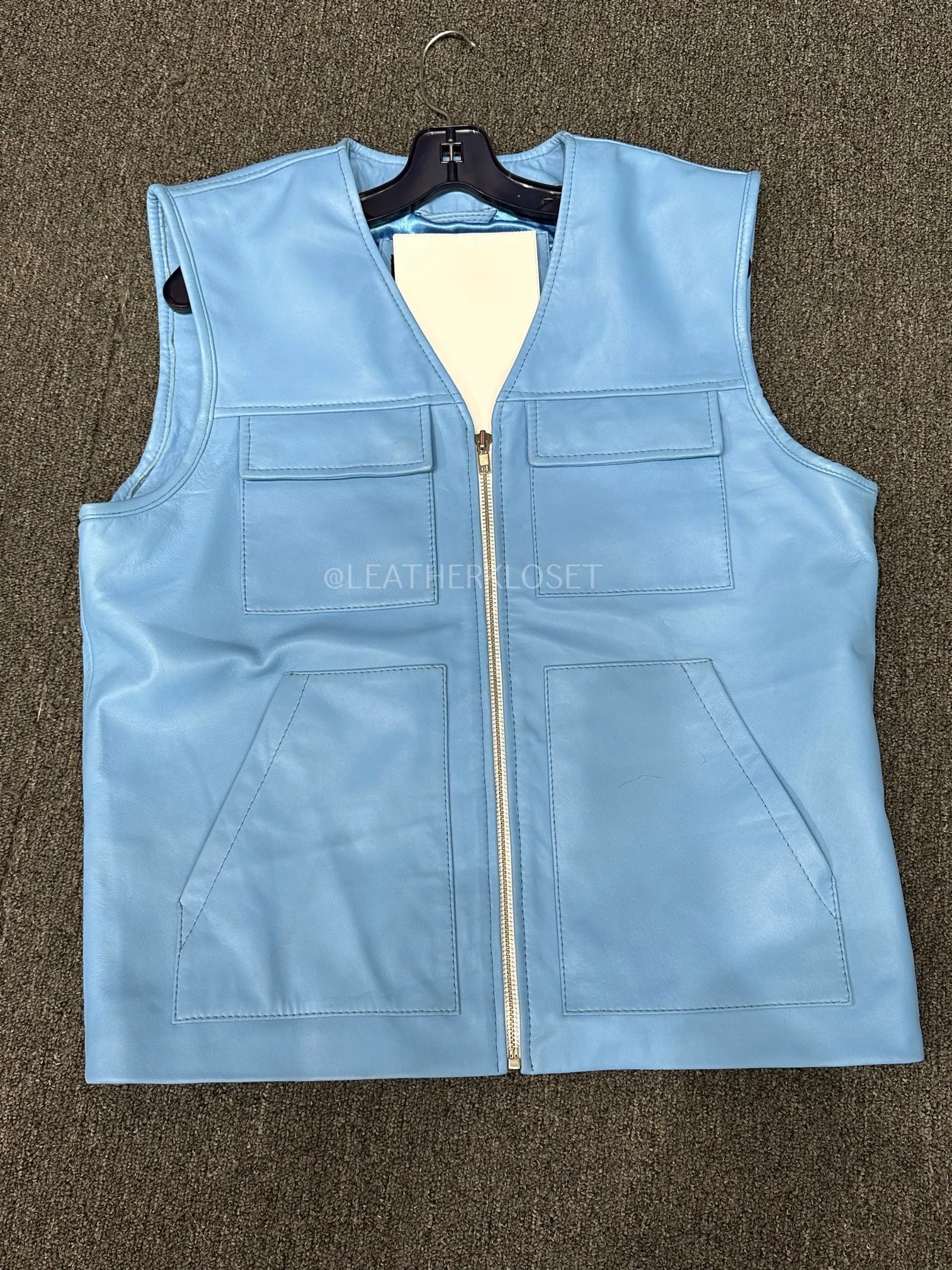 Men's Leather Brooklyn Vest [Slim-Cut]