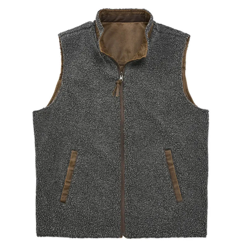 Men's Madison Creek | Teton Travel Twill & Sherpa Reversible Vest | Vintage