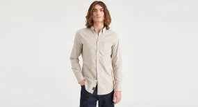 Men's Slim Fit 2 Button Collar Shirt